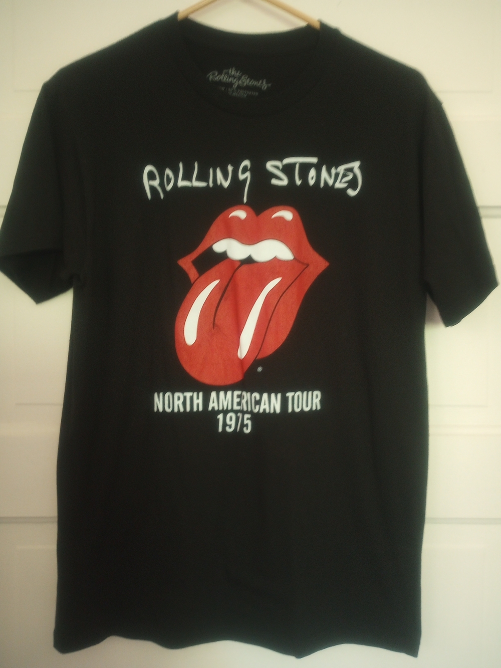 the Rolling Stones Black Tee with Silver Logo